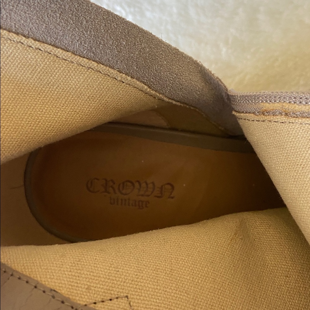 Crown Women's Ankle Boots in Taupe. - Picture 2 of 9